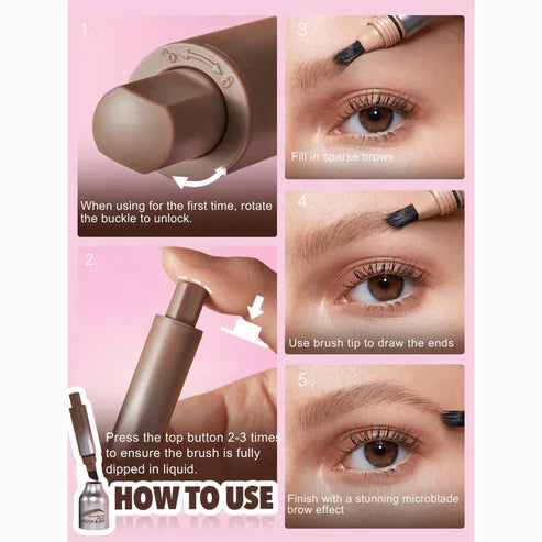 How to use eyebrow brush instructions