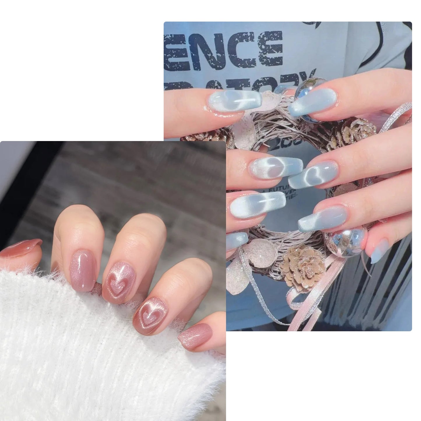 Heart Cat Eye Magnet Wand Set