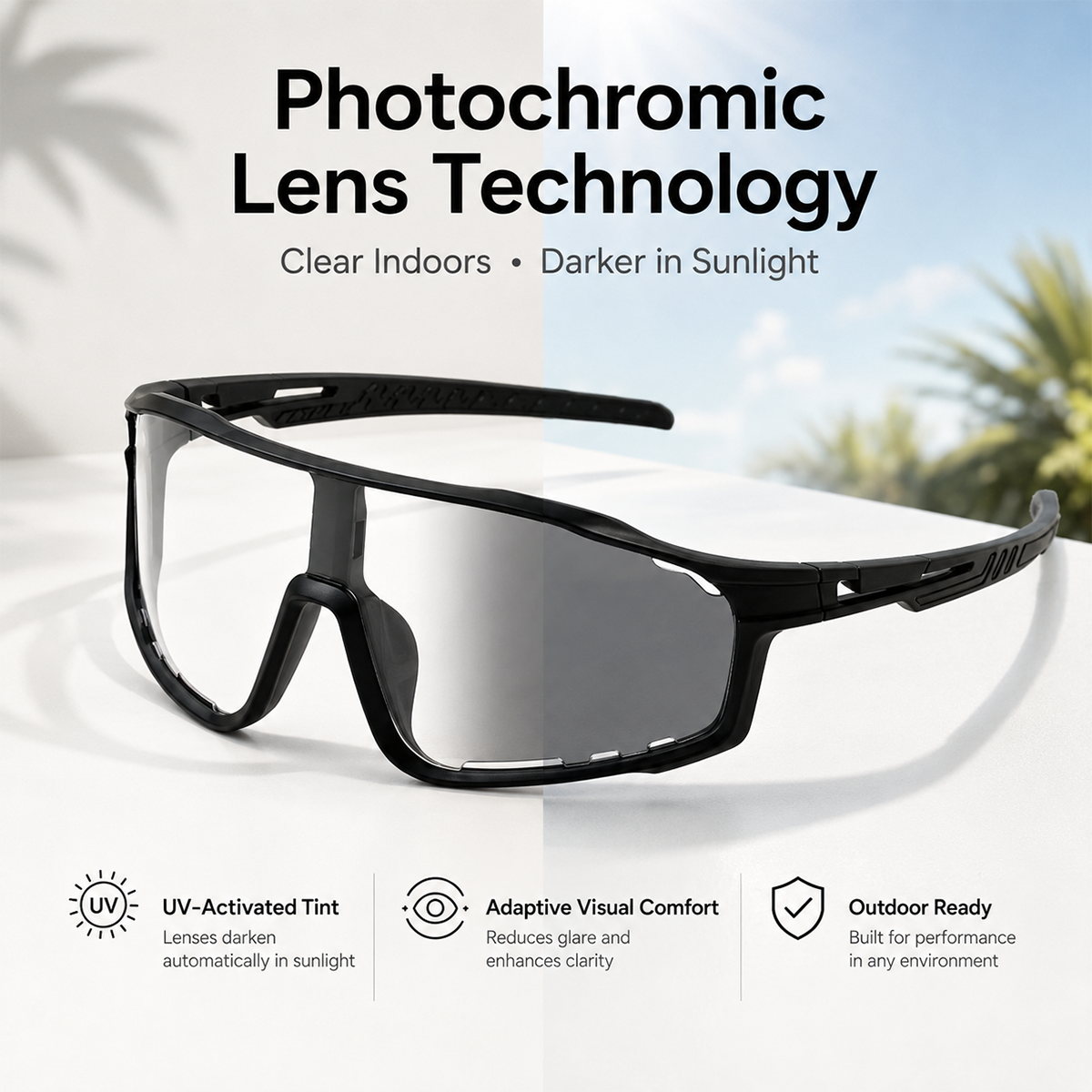 🔥Last Day Buy 1 Get 1 Free $14.99 Each☀️UV400 Photochromic Polarized Safety Glasses
