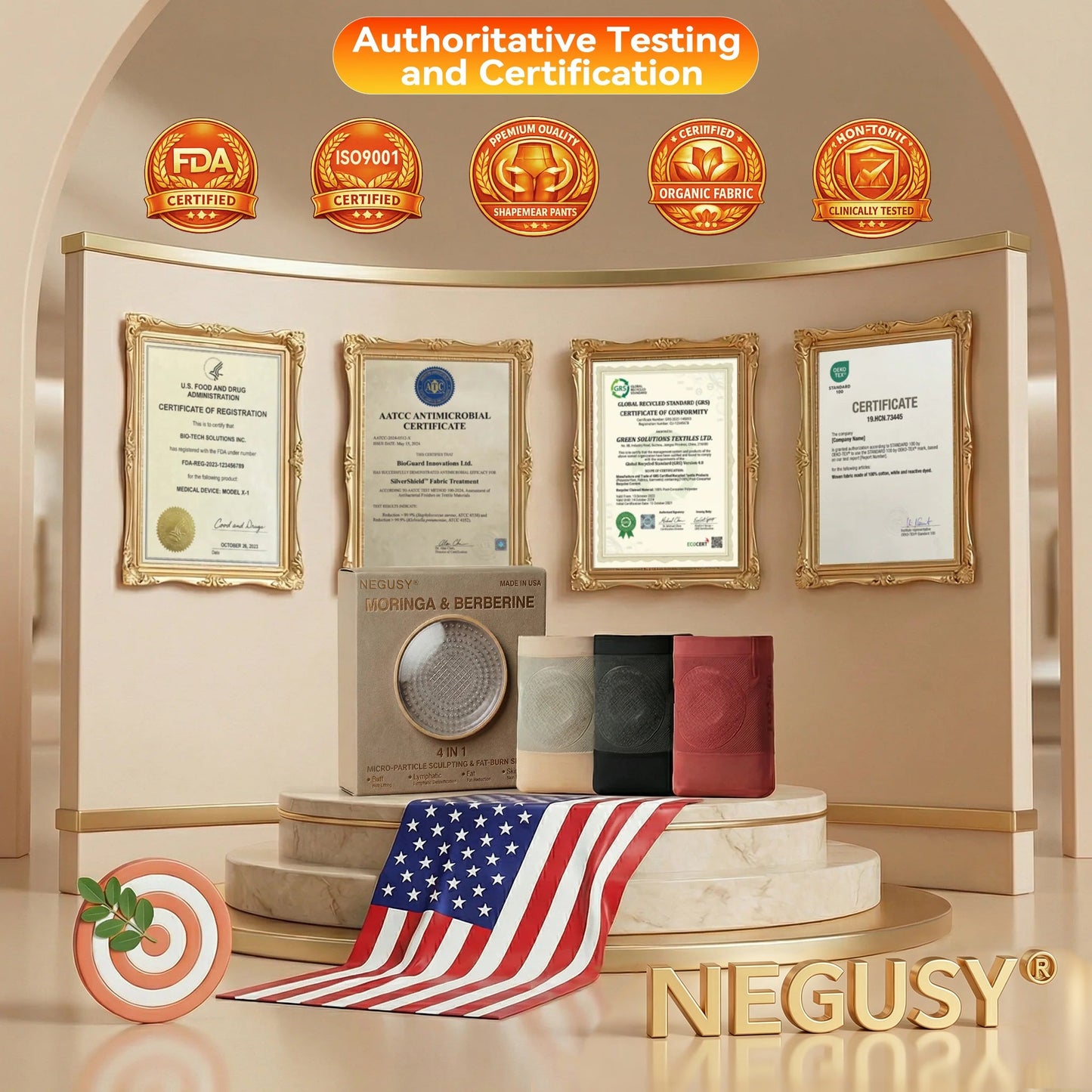 Official store of the brand ⭐⭐| NEGUSY ® 2026 Micro-particle styling and burning gel shorts, 4-in-1 formula with Moringa and Berberine