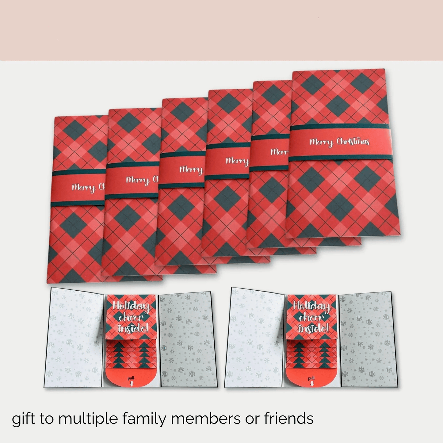 🏆Flash Sale⚡ 50K+ SOLD! Almost Gone-🎅Handmade Christmas gift card booklet